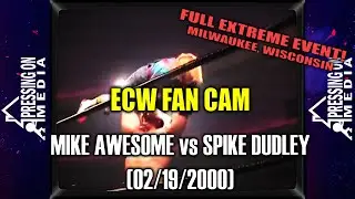 EXTREME Madness: MIKE AWESOME vs SPIKE DUDLEY - (ECW FULL EVENT) Fan Cam Milwaukee WI (2000)