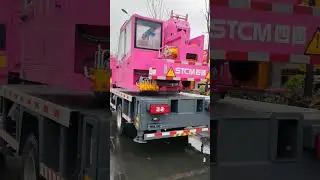 This color is so special! 5-ton mini crane with a unique color scheme! 5-ton Mini Crane #truckcrane
