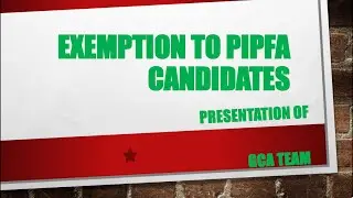 Exemptions to PIPFA Professionals - CA Pakistan