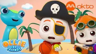 PIRATE SHIP Adventure for KIDS 🏴&zwj;☠️🚢🎉 | Ollie Shorts S2E27 | @Mediacorpokto