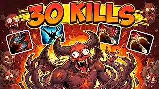 30 Kills Shadow Fiend Dota 2 ! SF Dota 2 Safe Lane Carry Gameplay Build Guide 7.40