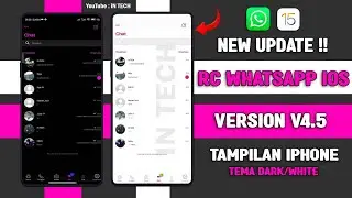 ✅RC WhatsApp iOS v4.5 Terbaru 2022 || RC WA iOS Tampilan iPhone 2022