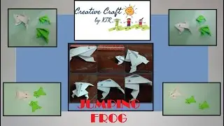 Paper Jumping Frog l How To Make a Easy Paper Animal