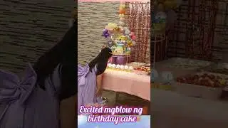 CANDLE BLOWING / 7TH BIRTHDAY / RAINBOW THEME PARTY#shorts