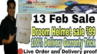 Droom Helmet sale only ₹99 🔥|| 100% Delivery guarantee || Live Order and Delivery proof by PANDEYJI