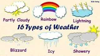 16 Types of Weather | Learn Different Types of Weather for Kids | Weather Vocabulary - Kids Entry