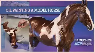 Oil Painting Model Horses ✨Cozy CREATION PROCESS Vlog