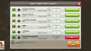 COC LIVE WAR 🔥 Members Needed for Clan War 😈 | Base Visit + Attack Strategy | Hindi Live