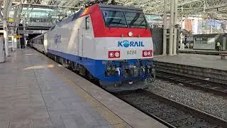 코레일 8200호대 8206호 견인 무궁화호 부산행 발차영상