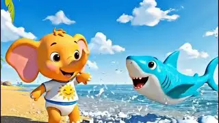 Baby Shark Dance with Ele & Turtles | Learn Colors for Students | FunFunSongKids