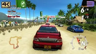 Sega Rally - PS3 Gameplay 4K 2160p! (RPCS3)