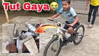 How to repair kids by cycle handle at home #kidscycle repairing