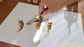 Abstract Floral Painting with Liquid Watercolors | Loose Watercolor Flowers Tutorial & Process