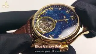 Realshot of AESOP Galaxy Automatic Self Wind Tourbillon Men Watch 7045#aesoptourbillon #tourbillon