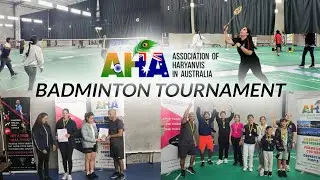 AHA Foundation Day Badminton Tournament 2025 | Melbourne Highlights | Association of Haryanvis in AU