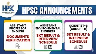 HPSC result & interview scientist B, assistant environment engineer, assistant professor english