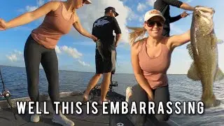 Getting out-fished by my girlfriend 😐🫣