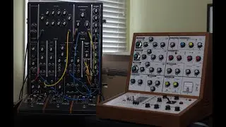 The Daleks: EMS VCS3 and Moog Model 10.