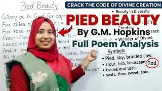 Pied Beauty by Gerard Manley Hopkins Bangla Summary | Pied Beauty by G. M. Hopkins Bangla Summary |