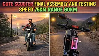 Cute electric scooter final assembly and testing 