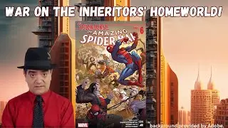 The Spider-People of the Spiderverse in final battle on Loomworld. Amazing Spider-Man #14 review