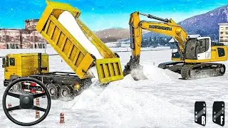 Snow Offroad Construction Simulator - City Construction Excavator simulator - Android Gameplay