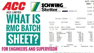 Important points to check on RMC Batch Report | For all engineer and supervisor