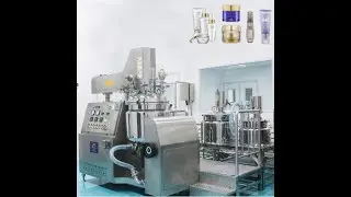 50L vacuum emulsifying mixer for cosmetic cream ，lotion ， toothpaste