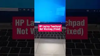 How to FIX Laptop Touchpad Not Working Problem in 5 SECONDS