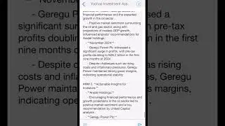 How to search for the Hottest Nigerian growth stocks using Yochaa AI.