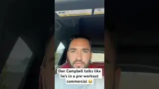 Dan Campbell Talks Like a Pre-Workout Commercial 😂 Love this guy.. #nfl #nfl #detroitlions #shorts