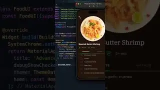 Animated Restaurant App #flutter