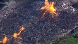RAW VIDEO: Jim Beam Warehouse Fire