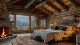 🪵 Secluded Timber Sanctuary | Warm Stone Hearth & Nature Sounds | Solitude & Calm Mind