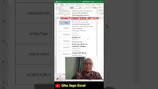 Part#48 Cara Membuat Barcode Supermarket | #gitojagoexcel #barcode #shorts