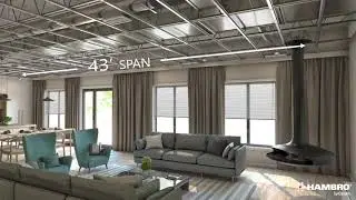 Easy integration of MEP systems within our D500 floor systems