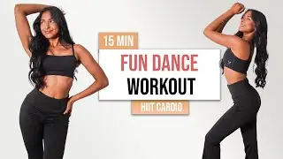 15 MIN. FUN DANCE HIIT WORKOUT - Burn Calories, Full Body Dance Workout, Learn Dancing | Kaji Pm