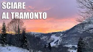 Sciare al tramonto - Piancavallo