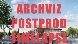 Archviz post production / compositing breakdown - elementary school