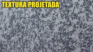 Textura Projetada Feita com Massa Corrida - Faça Você Também