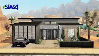 Modern Courtyard Home I No CC I Stop Motion Speed Build I The Sims 4