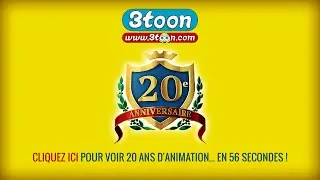 20e anniversaire du studio 3TOON ! 200 films en 56 secondes...