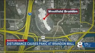 Shoppers run for cover during &lsquo;unfounded shooting incident&rsquo; at Brandon Mall, deputies say