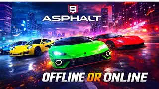Asphalt 9 Game offline ha ya online 🤔