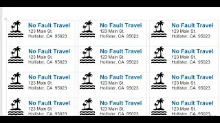 Microsoft Word: Easily create an entire sheet of the same return address label