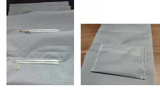 [Crochet] Hướng Dẫn May Ngăn Phụ Lót Túi - How To Sew  A Zippered Pocket