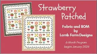 Strawberry Patched BOM by Marcus Fabrics