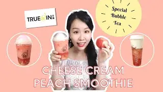 Taiwan Bubble Tea - TrueWin Cheese Cream Peach Smoothie│初韻飲品製作│Xin Love Boba