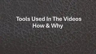 Fly tying tools used, how & why