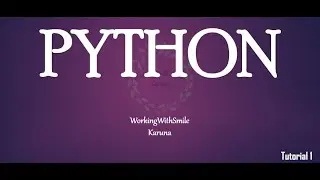 Tutorial 1: Overview of Python Programming Language